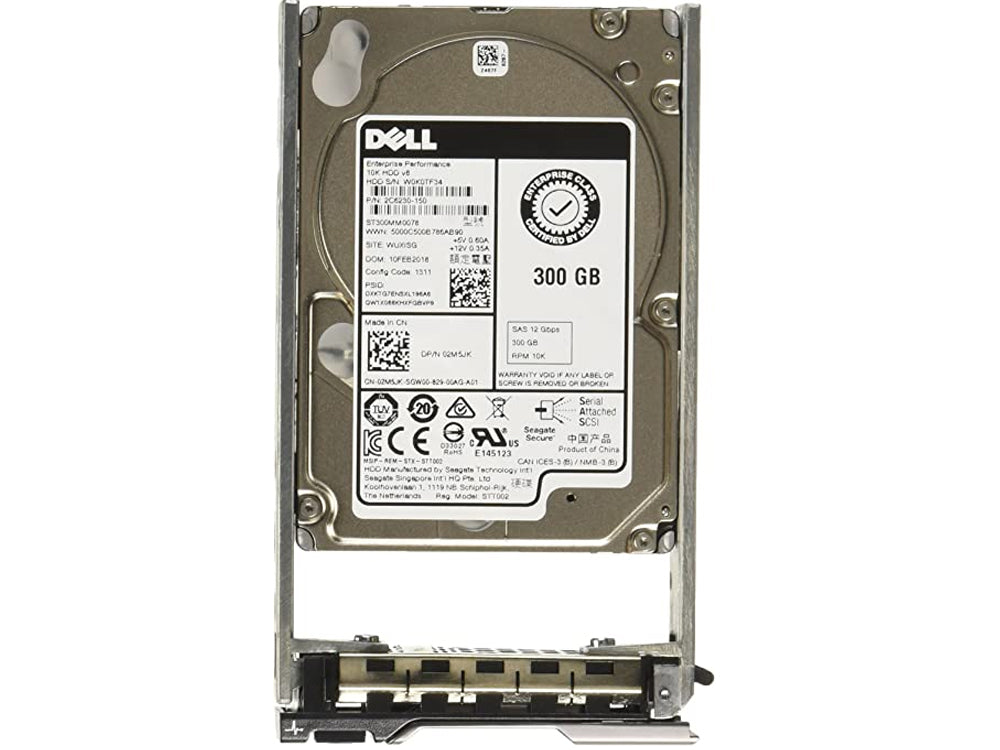 Dell 300GB 10K RPM SAS 2.5in Hot-plug Hard Drive,CusKit