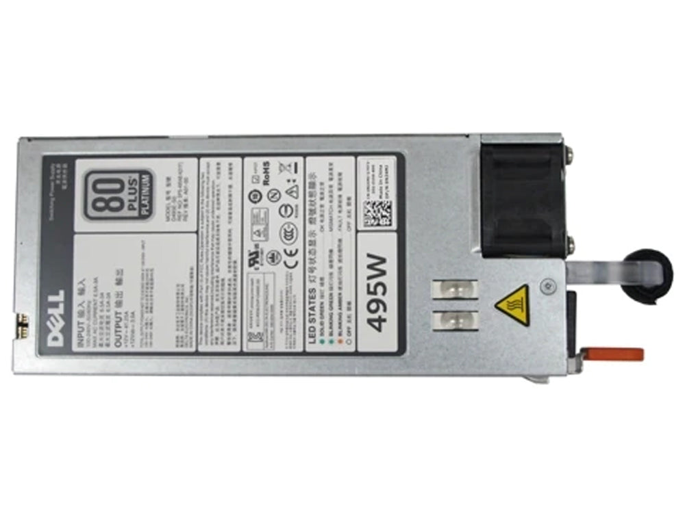 Dell Single, Hot-plug Power Supply (1+0), 495W,CusKit
